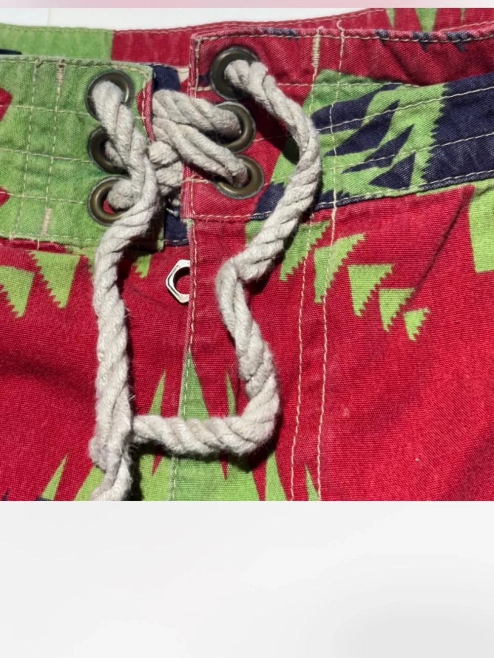 VINTAGE RALPH LAUREN POLO AZTEC SWIM TRUNKS LARGE MENS
